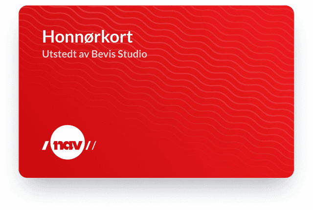 Eksempelbevis Honnørkort